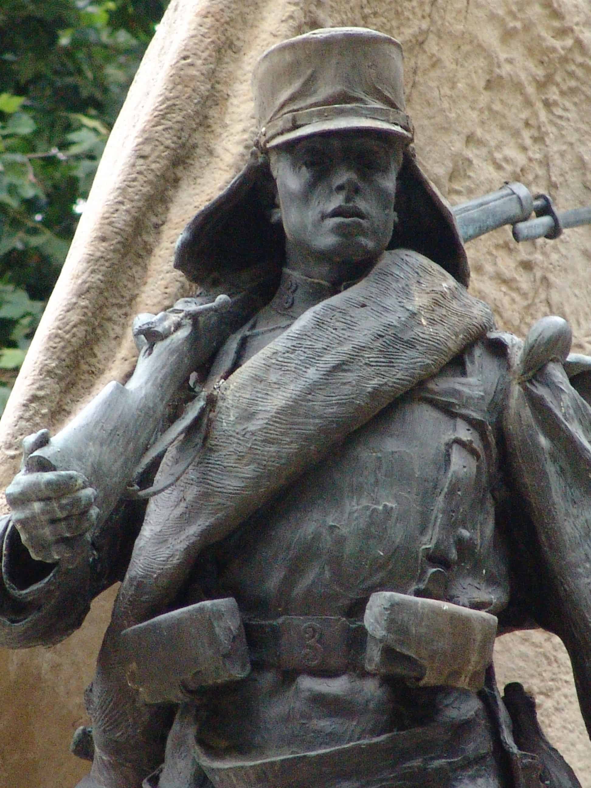 Monument to Luis Noval Ferrao at Plaza de Oriente in Madrid, Spain