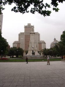 Plaza de España in Madrid, Spain
