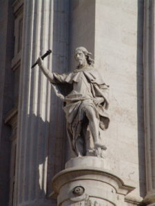 Statue at Palacio Real in Madrid, Spain