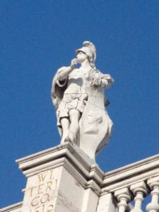 Statue of Witerico at Palacio Real in Madrid, Spain