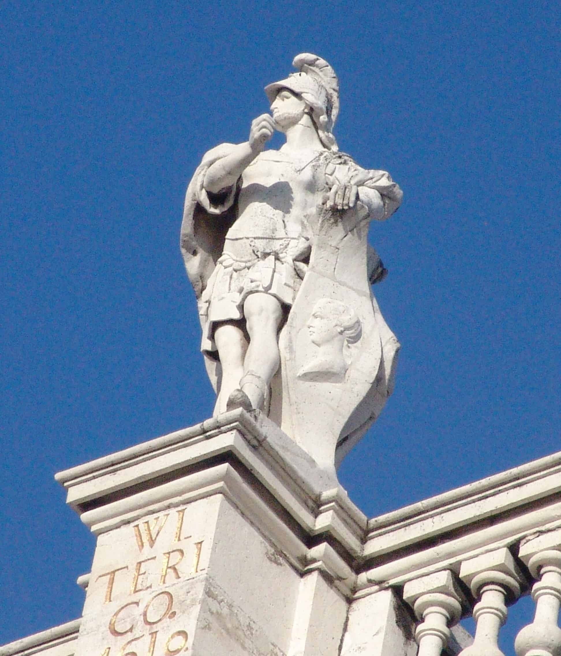 A statue of Witteric at the Royal Palace in Madrid, Spain