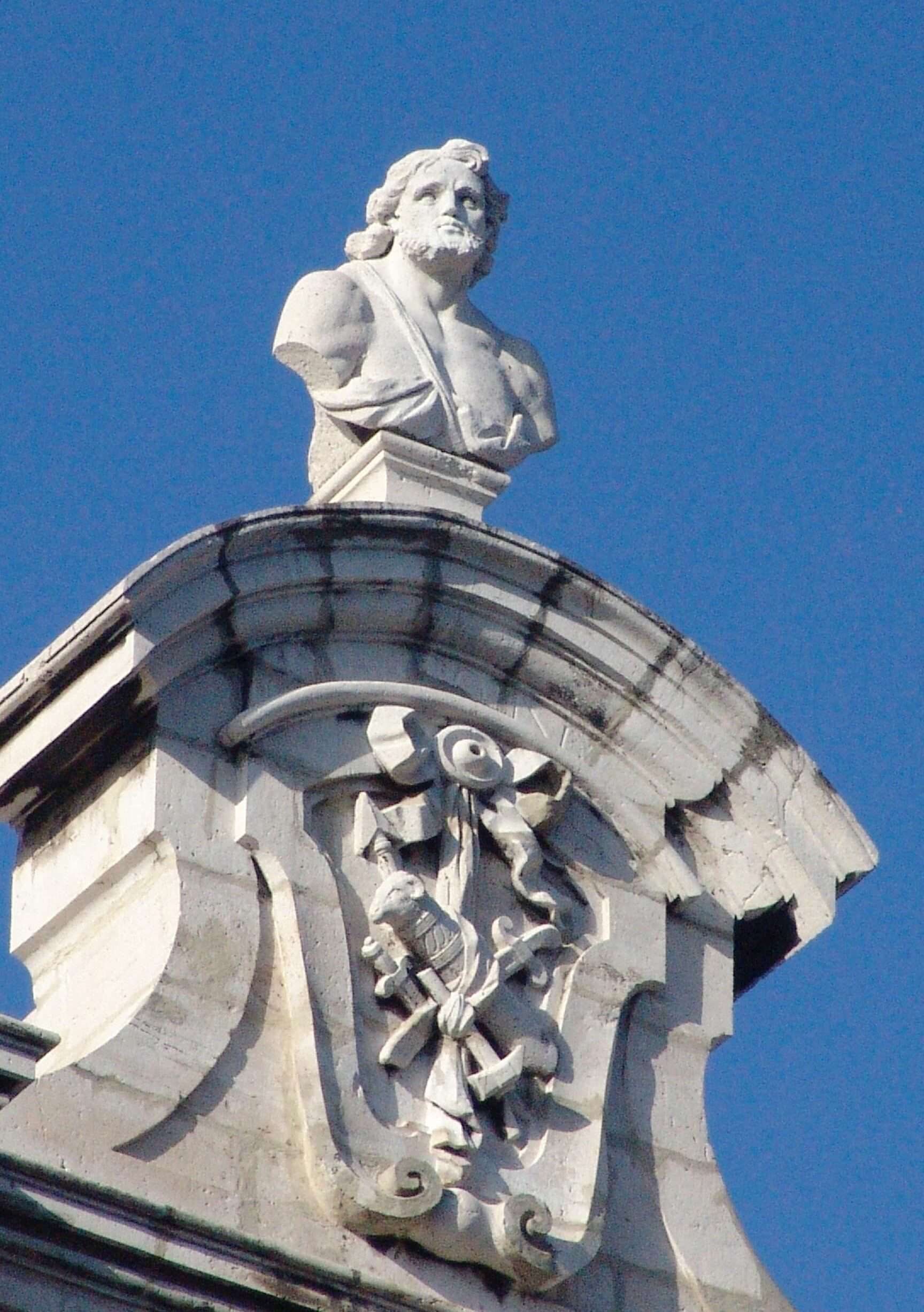 Bust at the Royal Palace in Madrid, Spain