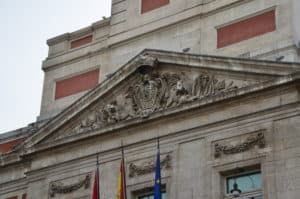 Real Casa de Correos at Puerta del Sol in Madrid, Spain