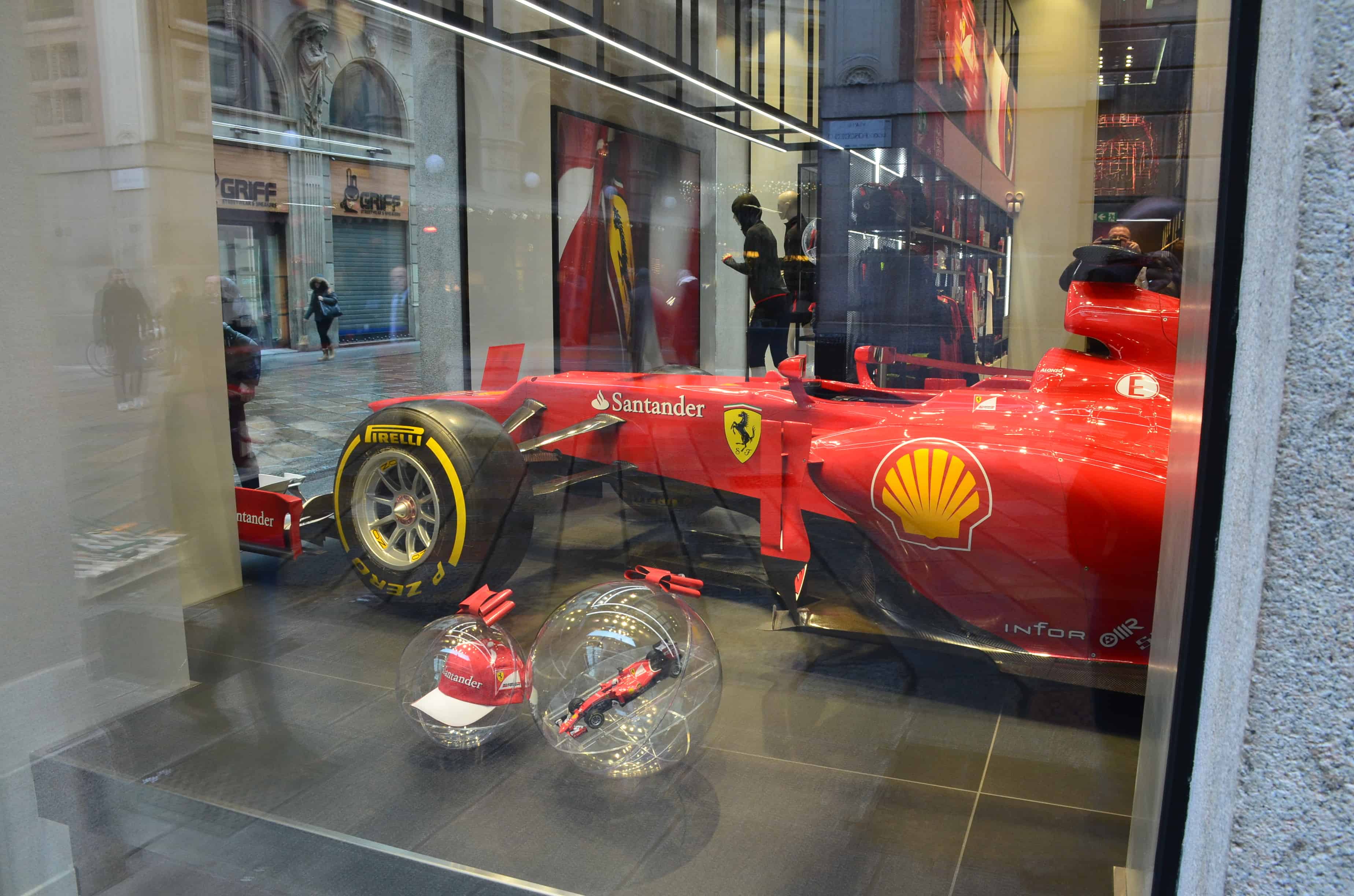 Ferrari Store in Milan, Italy