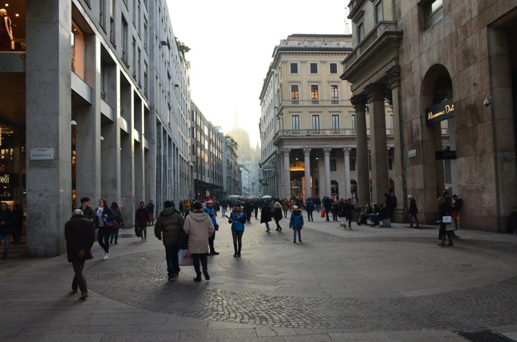 Corso Vittorio Emanuele II in Milan, Italy