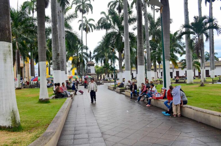 Parque García Rovira in Bucaramanga, Santander, Colombia