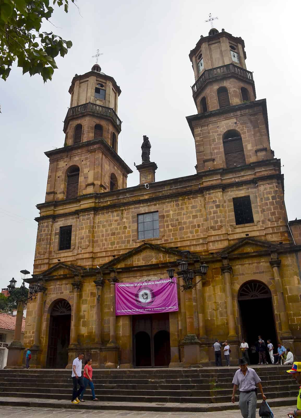 Holy Cross Cathedral in San Gil, Santander, Colombia