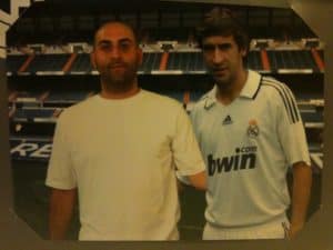 Me and Raúl at Estadio Santiago Bernabéu in Madrid, Spain