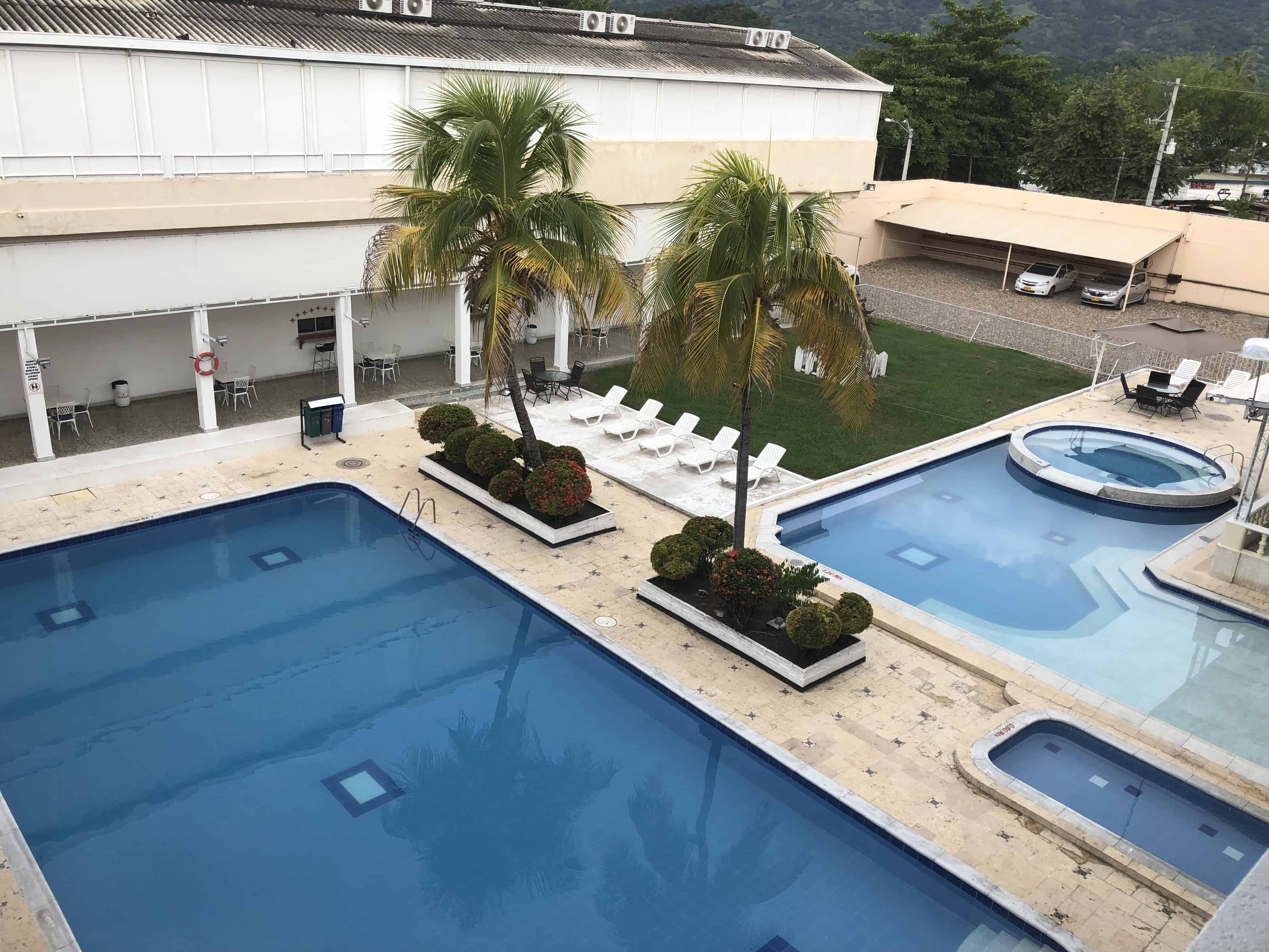 Pools at Hotel Mall Santana del Río in La Dorada, Caldas, Colombia