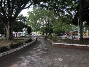 Parque Simón Bolívar in La Dorada, Caldas, Colombia