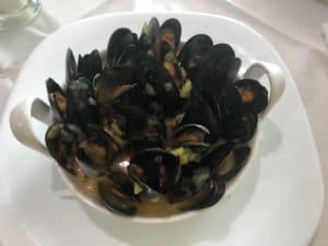 Belgian mussels at La Cazuela in Barrancabermeja, Santander, Colombia