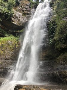 Waterfall at Cascadas de Juan Curí in Santander, Colombia