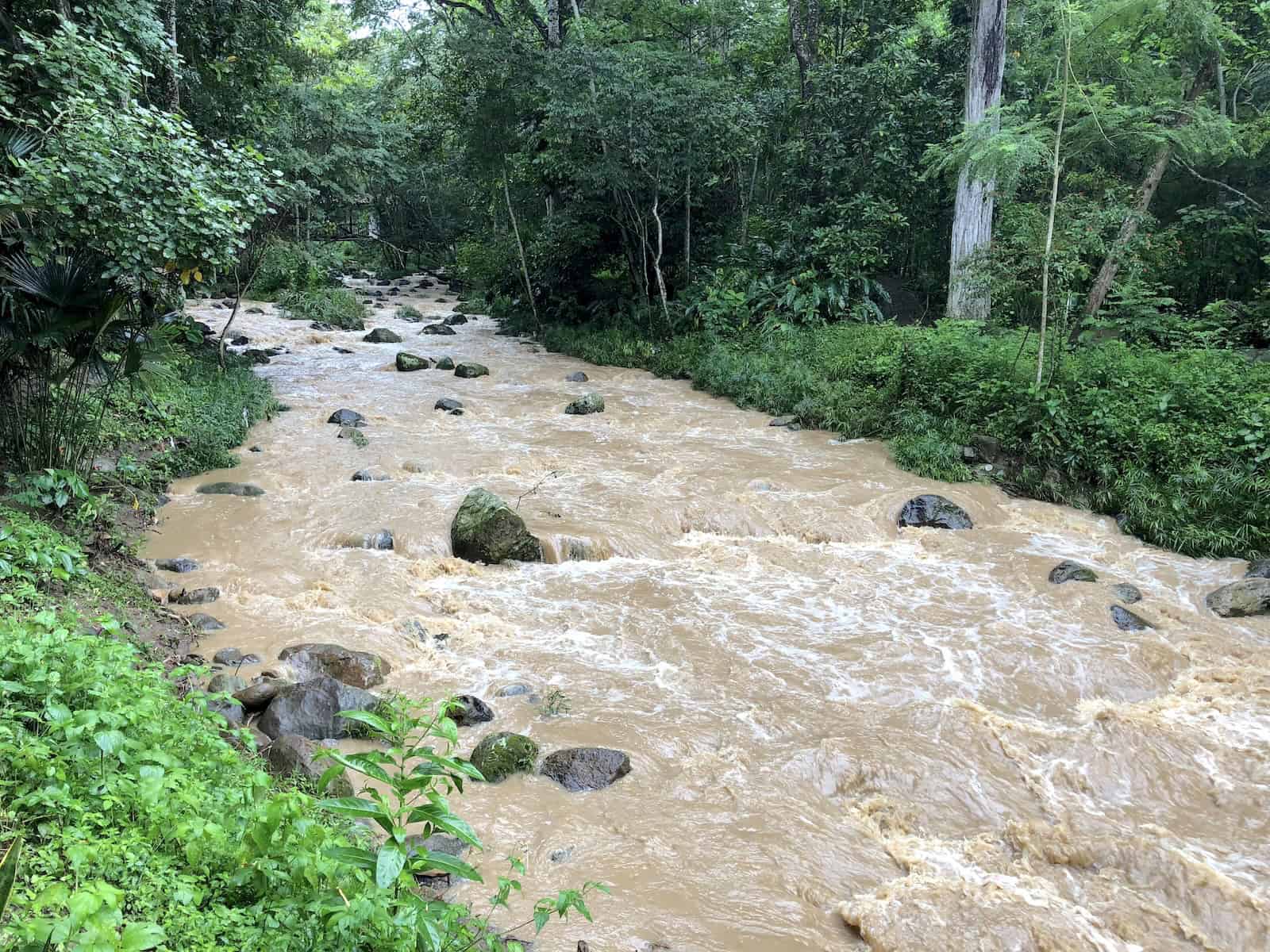 Quebrada Curití at El Gallineral Nature Park in San Gil, Santander, Colombia