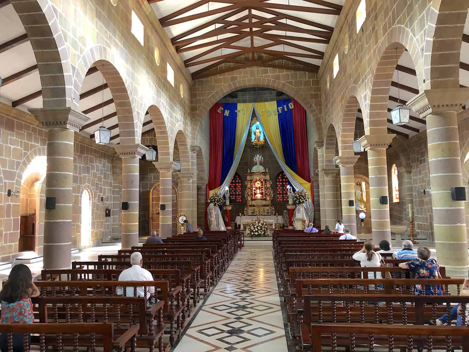 Chapel at the Holy Cross Cathedral in San Gil, Santander, Colombia