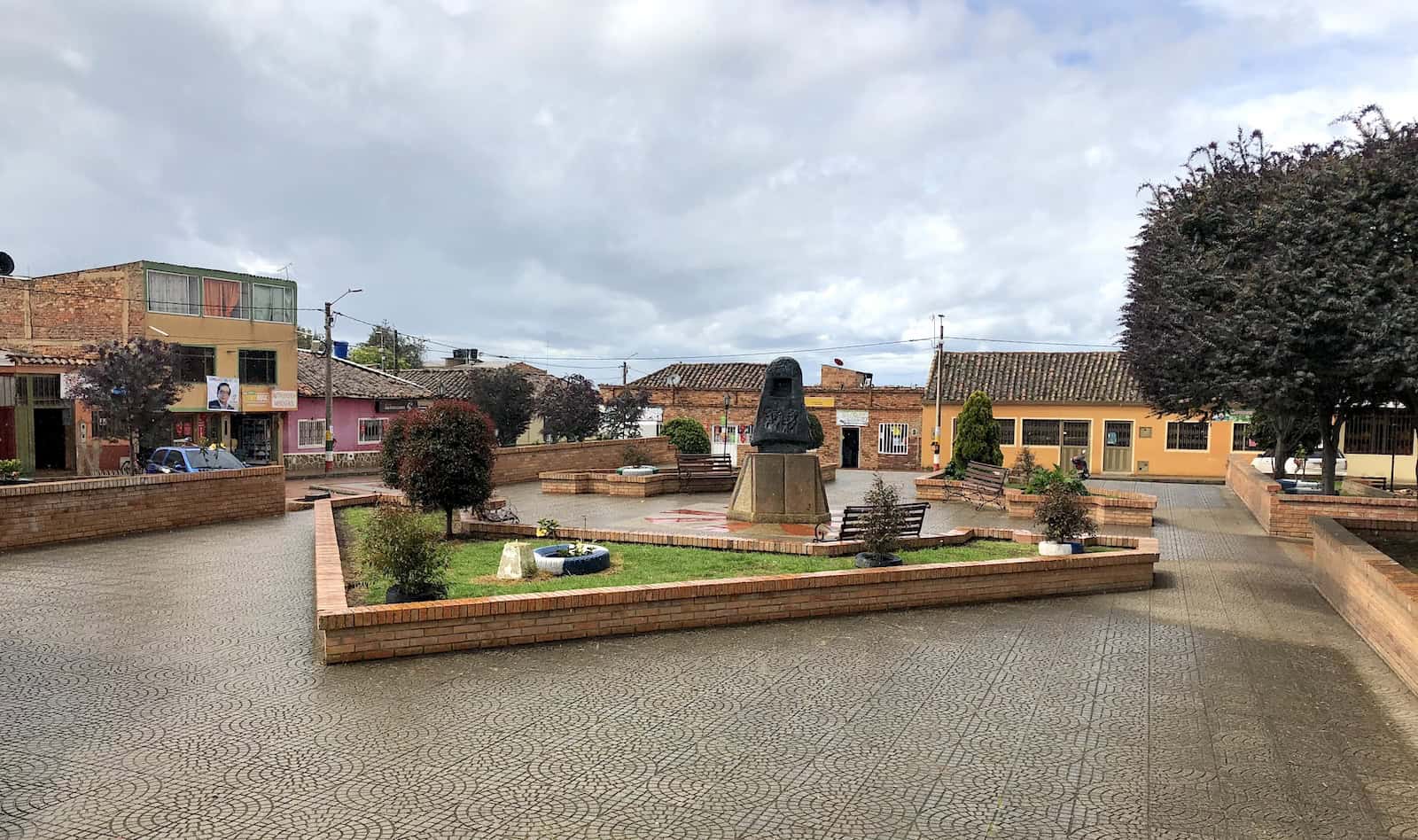 Plaza in Cómbita, Boyacá, Colombia