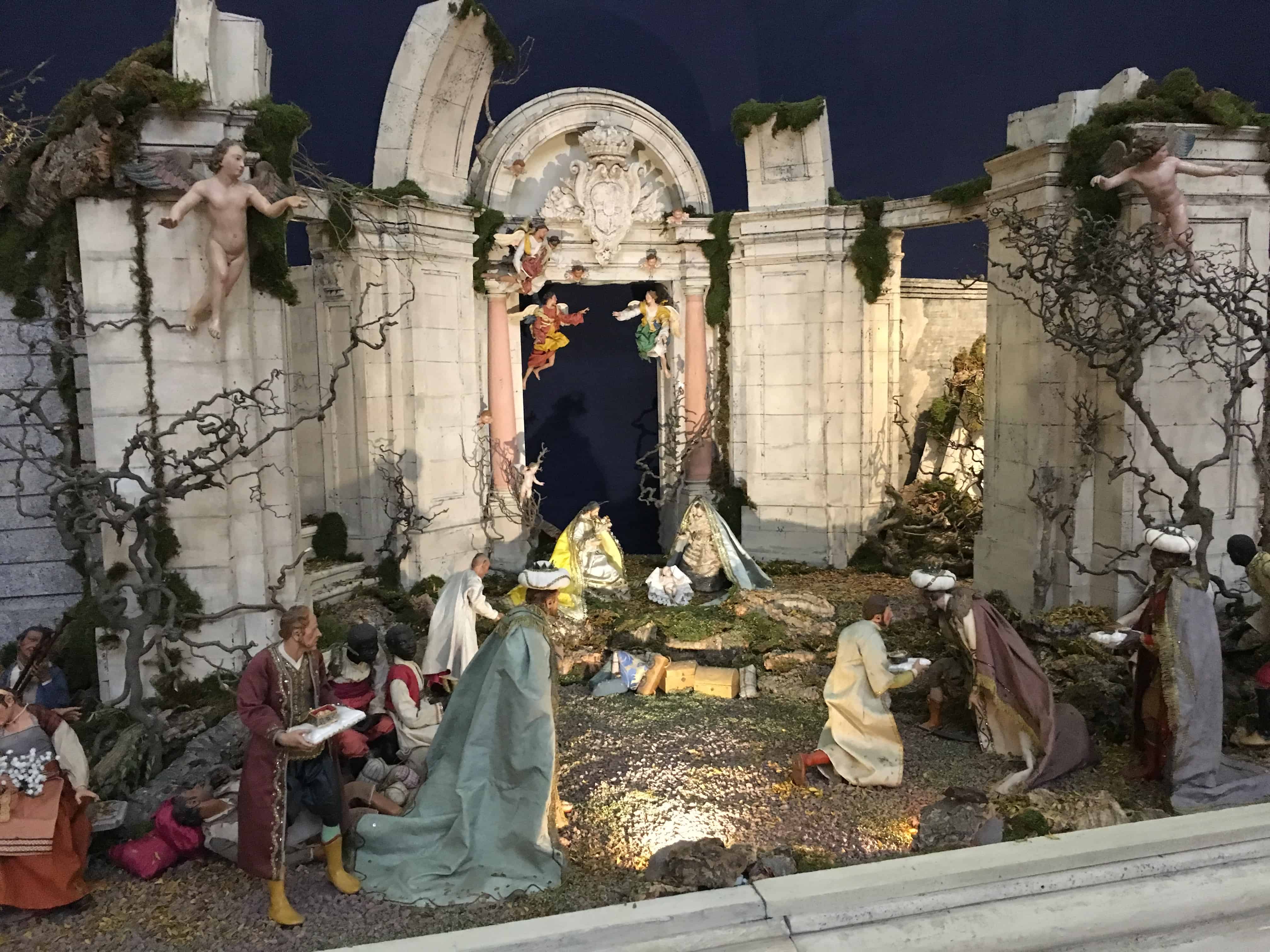 Nativity scene at the Royal Palace in Madrid, Spain