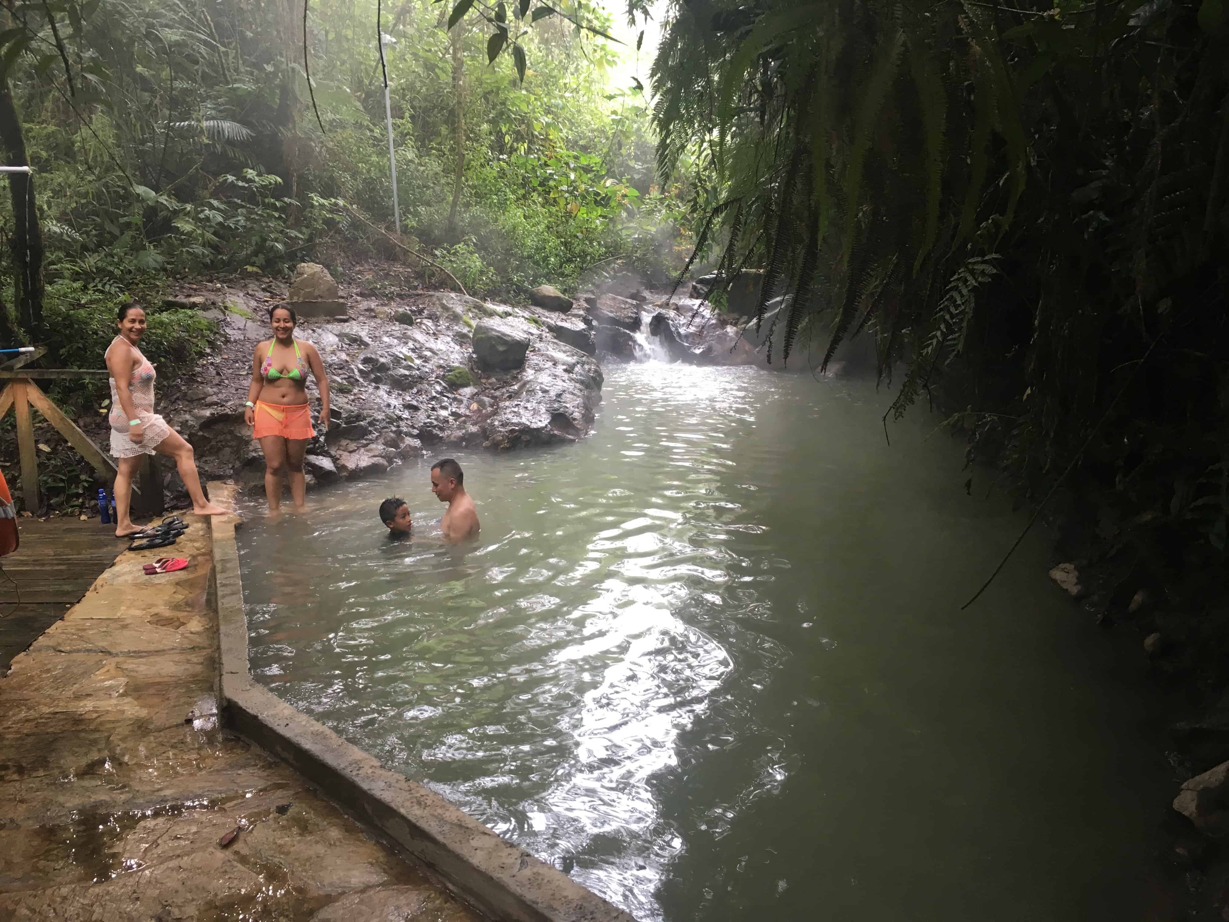 Natural thermal pool at Termales San Vicente in Santa Rosa de Cabal, Risaralda, Colombia