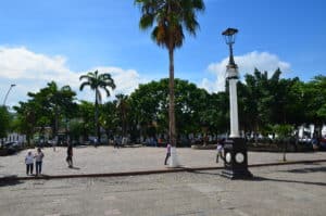 Plaza Principal in Girón, Santander, Colombia