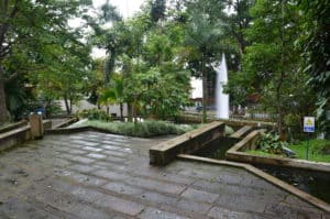 View of the gardens at Parque del Agua in Bucaramanga, Santander, Colombia