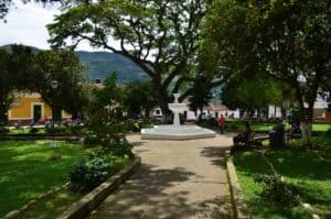 Parque Central in Valle de San José, Santander, Colombia