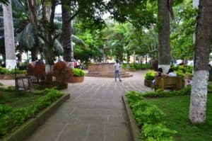 Plaza Principal in Barichara, Santander, Colombia