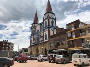 Church in Moniquirá, Boyacá, Colombia