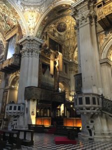 Altar at Basilica di Santa Maria Maggiore in Bergamo, Italy