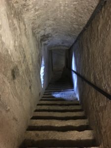 Entrance to the castle at Castello di San Vigilio in Bergamo, Italy