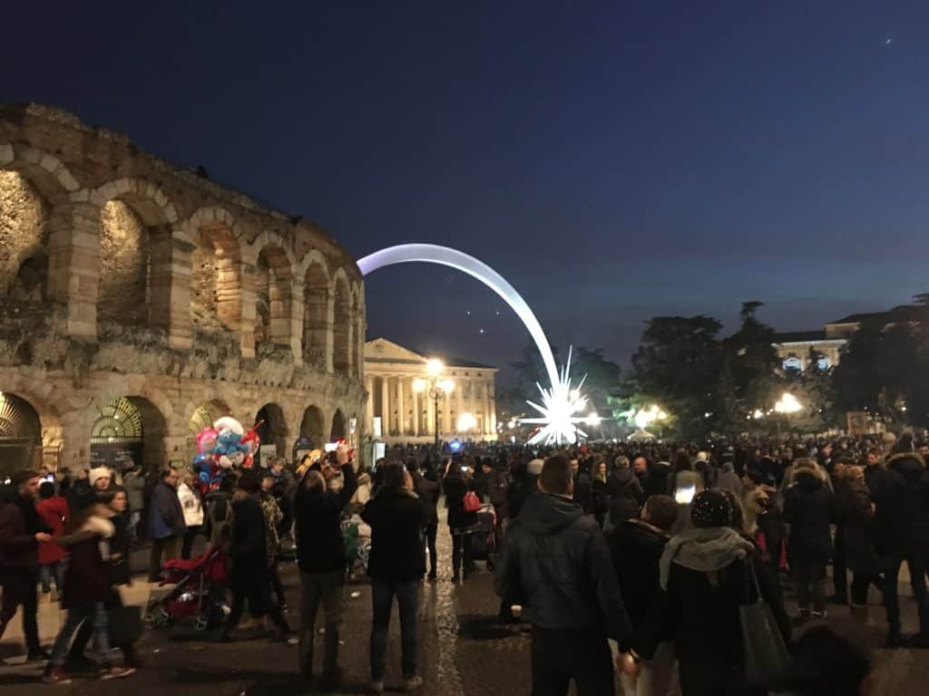 Piazza Brà in Verona, Italy