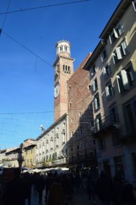 Torre dei Lamberti in Verona, Italy