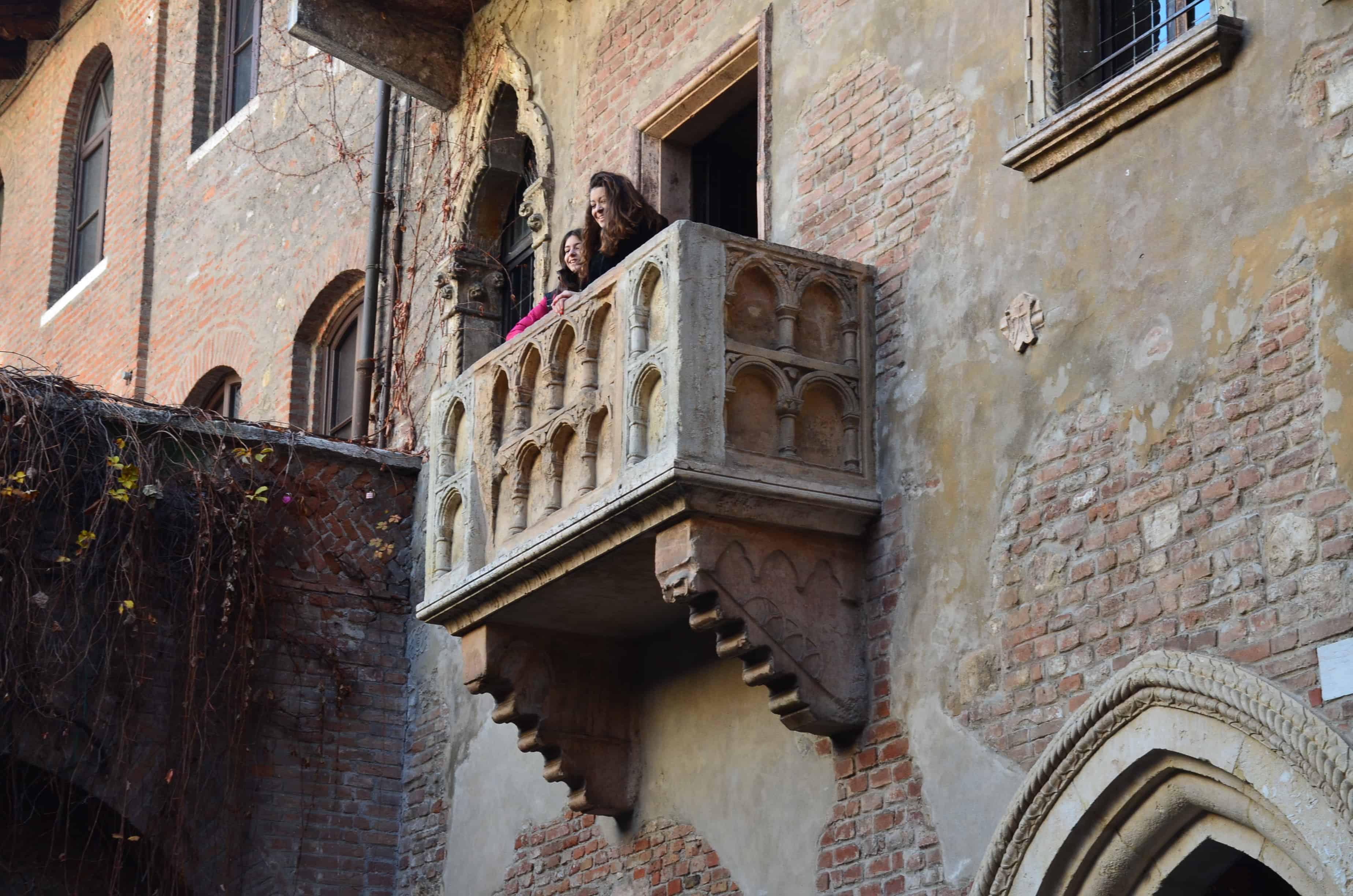 Balcony at Juliet's House in Verona, Italy