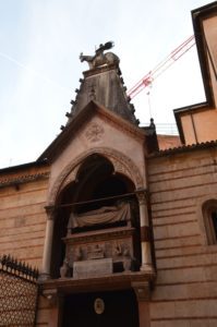 Tomb of Cangrande I in Verona, Italy