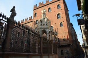 Tomb of Cansignorio in Verona, Italy