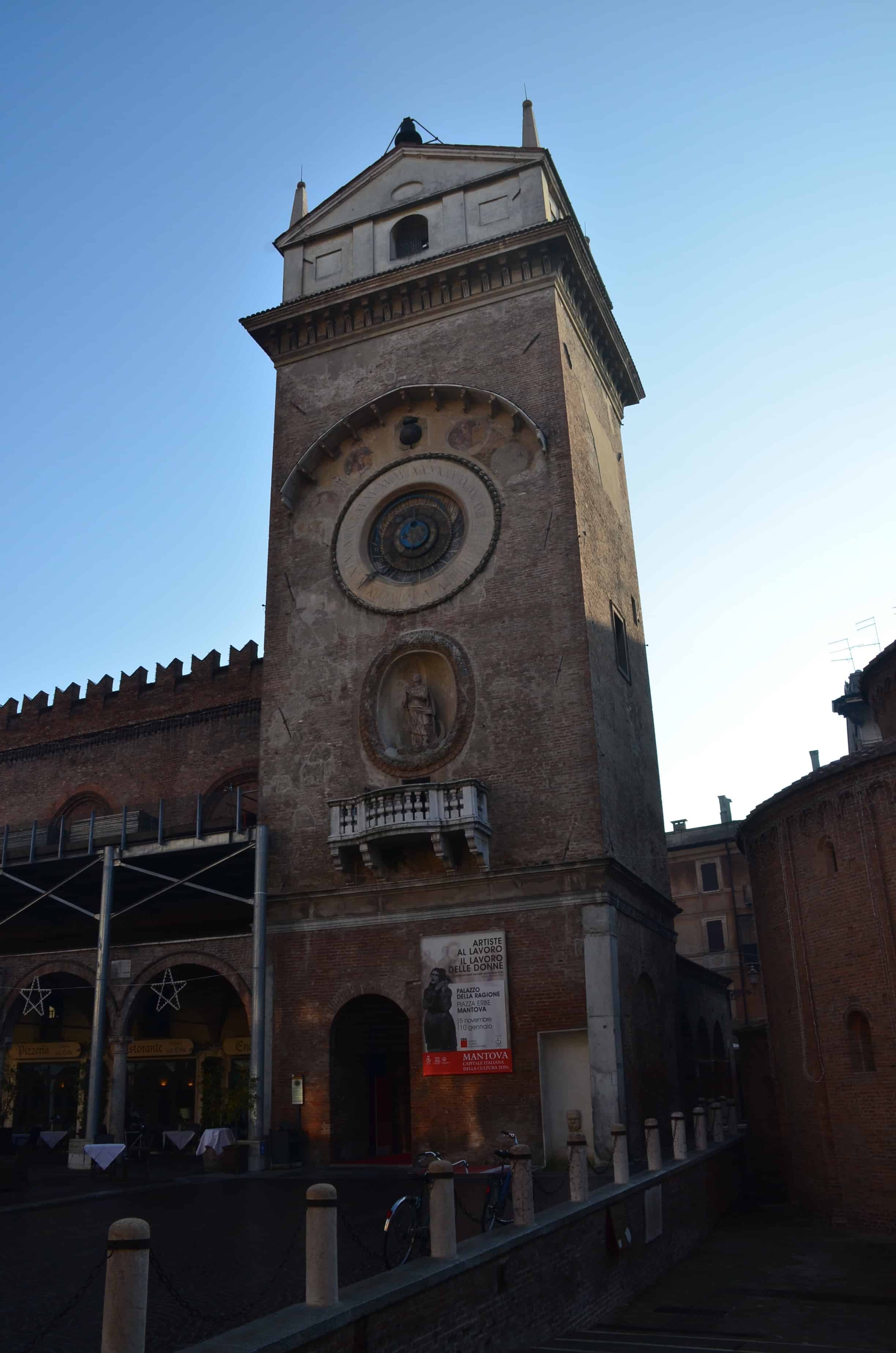 Clock Tower in Mantua, Italy