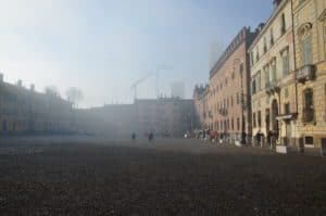 Piazza Sordello in Mantua, Italy