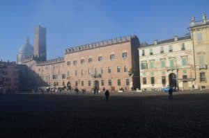 Piazza Sordello in Mantua, Italy