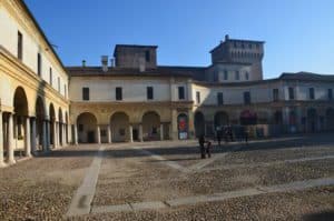 Piazza Castello in Mantua, Italy