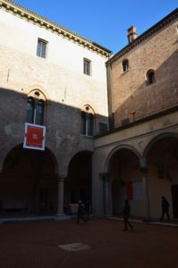 Courtyard at Castello di San Giorgio in Mantua, Italy