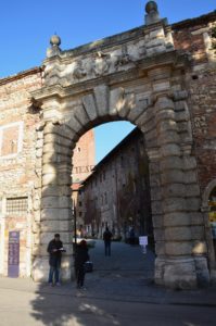 Entrance arch at Teatro Olimpico in Vicenza, Italy