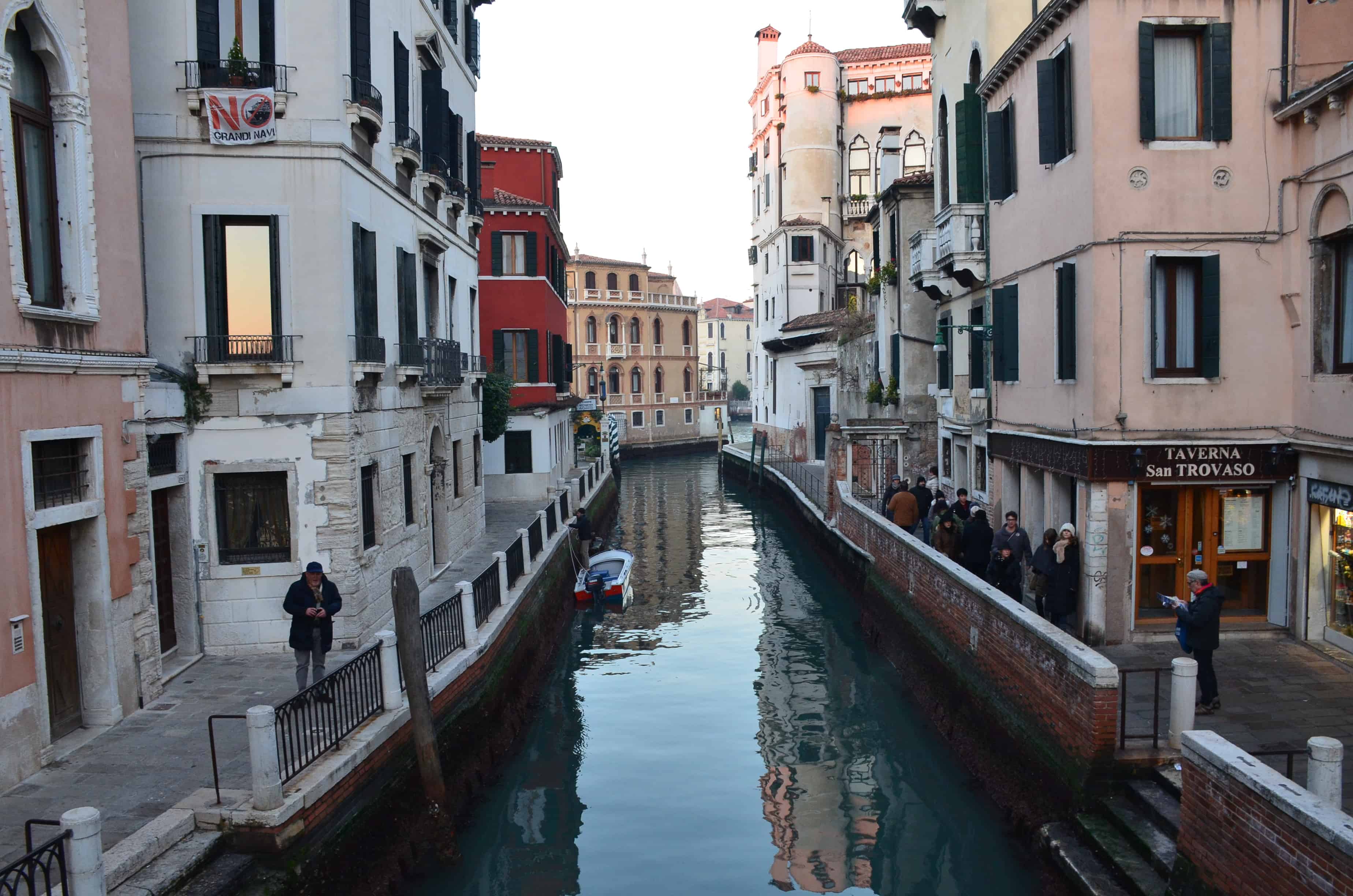 A canal in Dorsoduro in Venice, Italy
