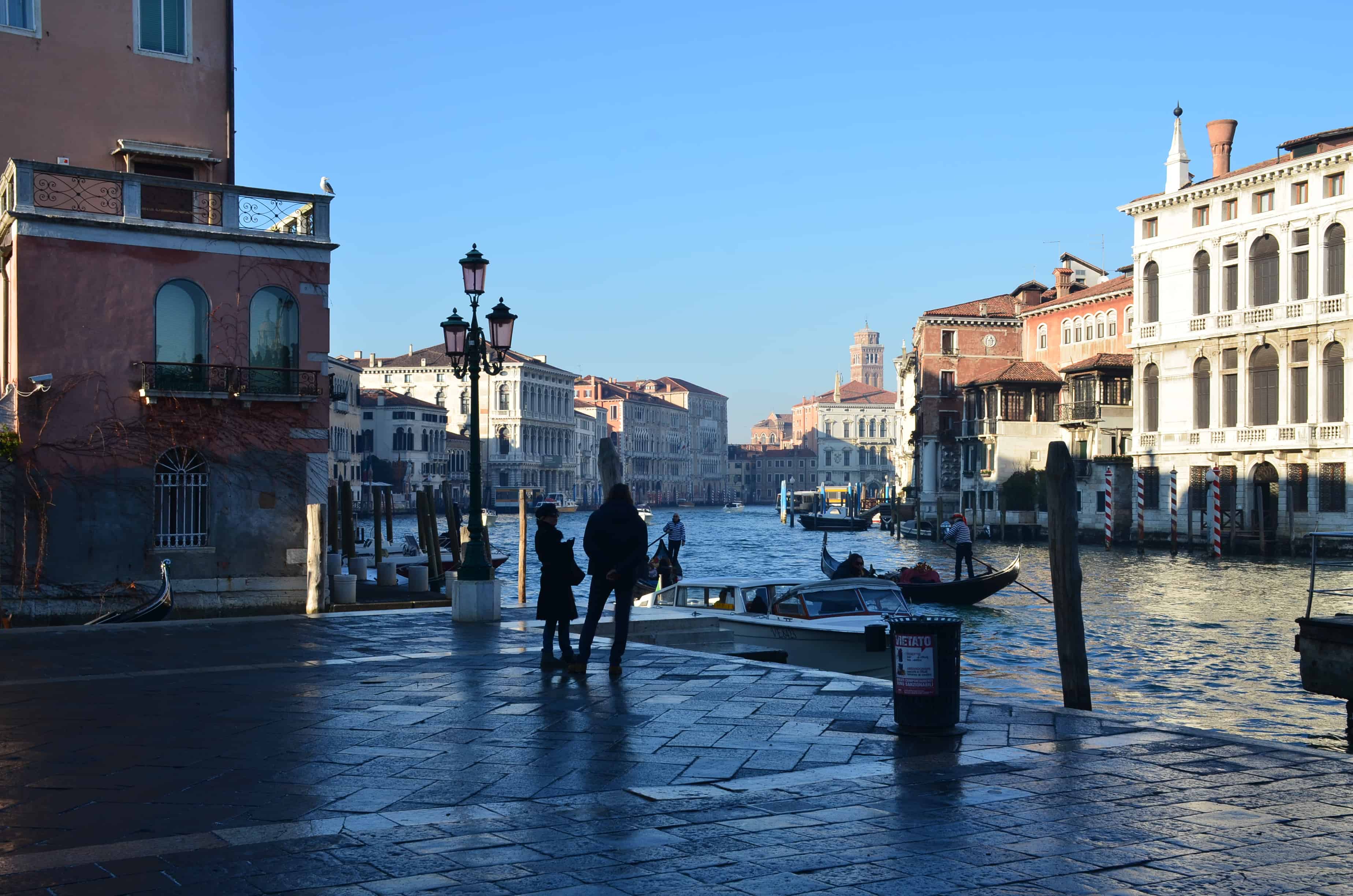 Grand Canal at Accademia in Venice, Italy
