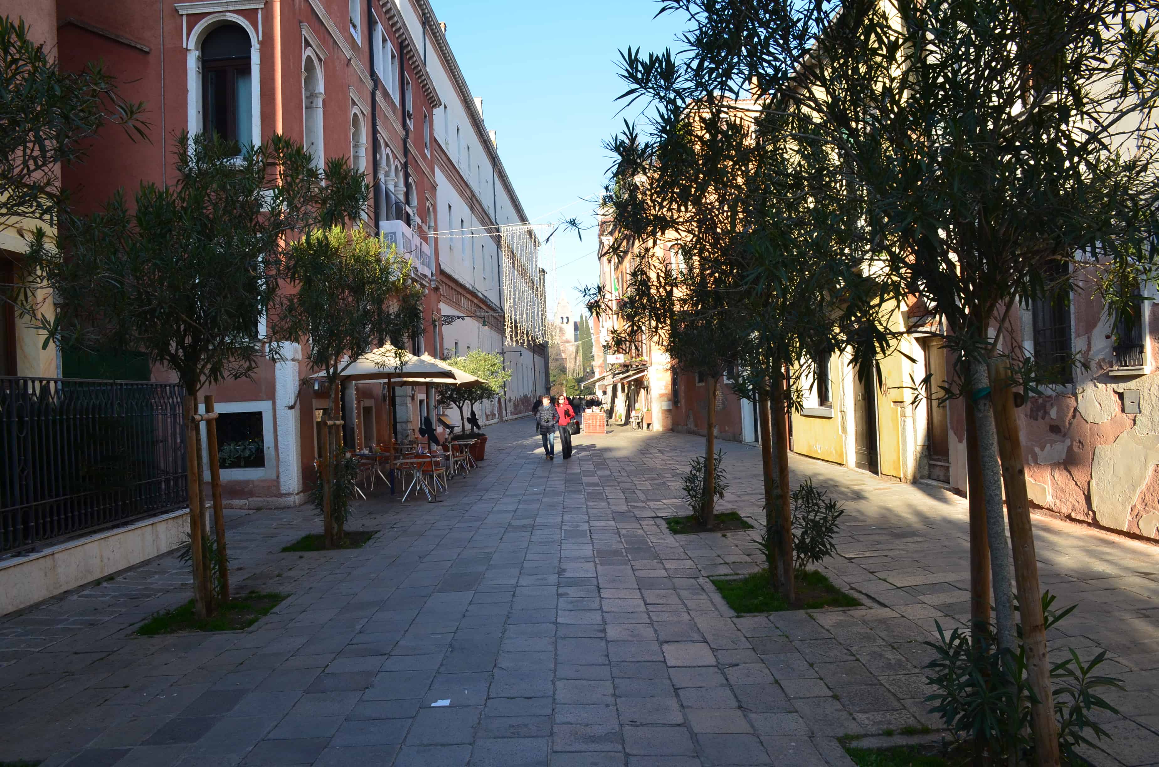 Path from Accademia to Campo di Sant'Agnese in Venice, Italy