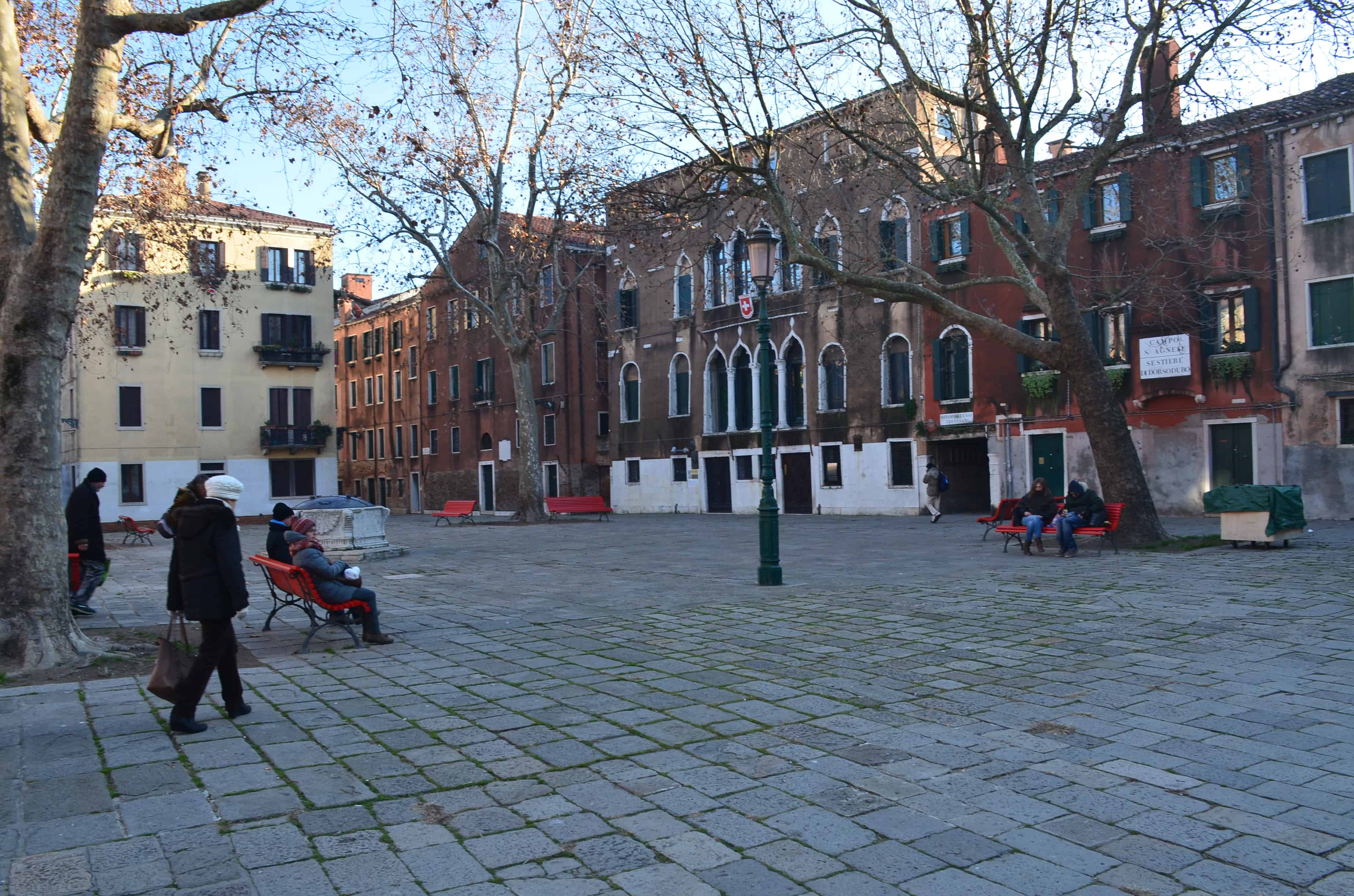 Campo di Sant'Agnese in Venice, Italy