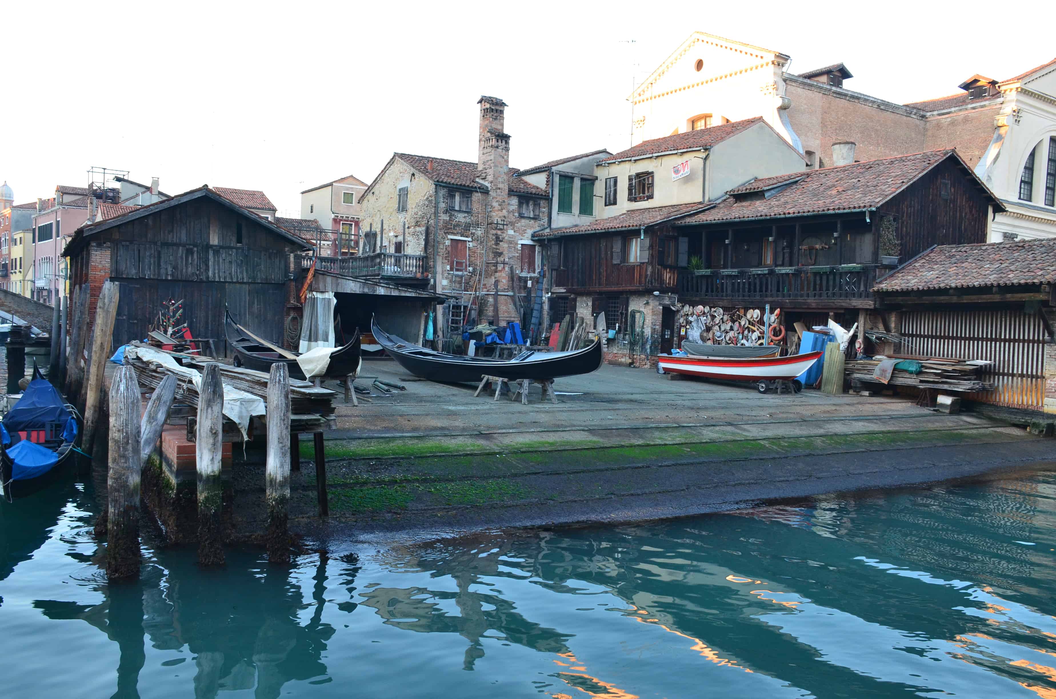 San Trovaso Shipyard in Venice, Italy