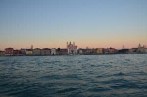 Dorsoduro along the Canale della Giudecca in Venice, Italy