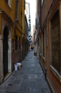 An alley in Castello, Venice, Italy