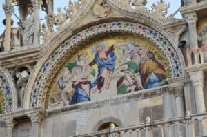 The Ascension of Christ at the Basilica di San Marco in Venice, Italy