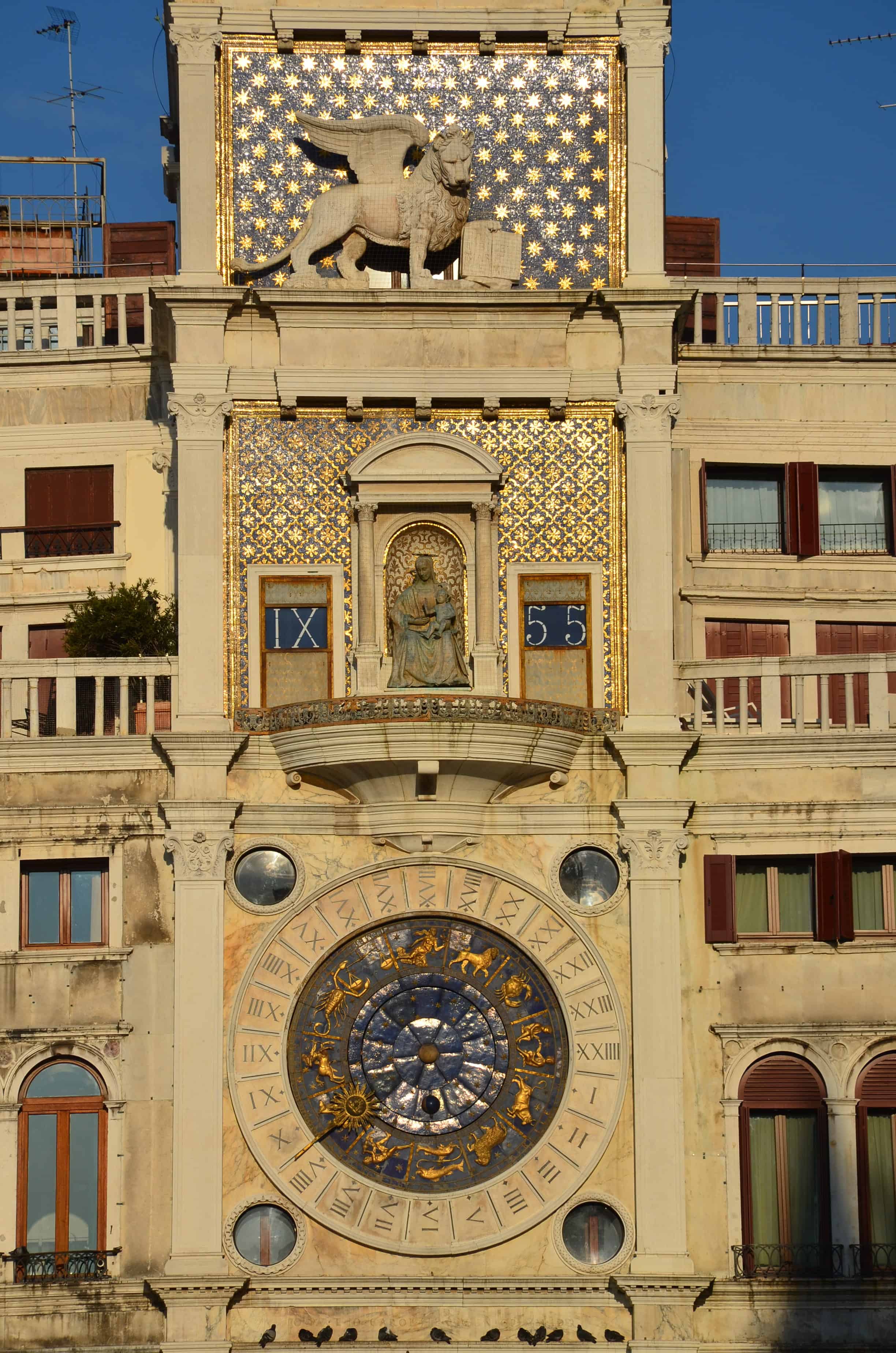 Clock Tower in Venice, Italy