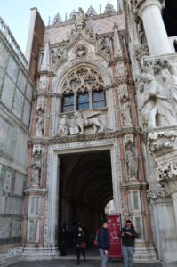 Porta della Carta of the Palazzo Ducale in Venice, Italy