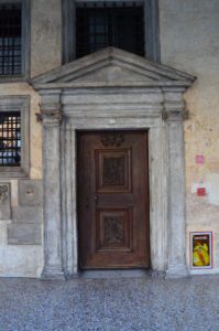 Door at the Palazzo Ducale in Venice, Italy